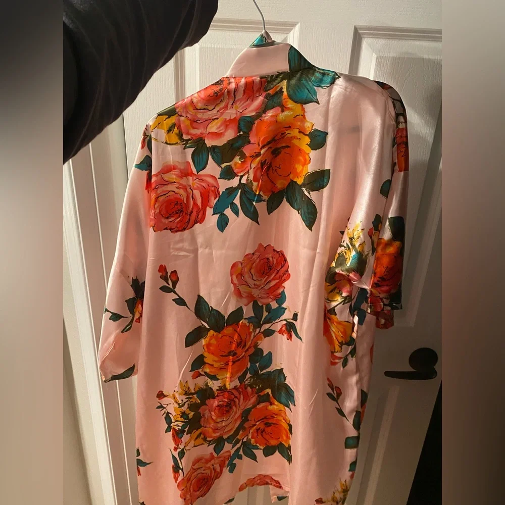 Silk Bridal Robe - Picture 2 of 2